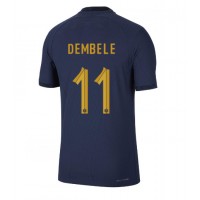 Frankrike Ousmane Dembele #11 Fotballklær Hjemmedrakt VM 2022 Kortermet